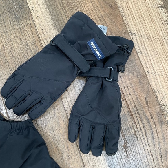 Lands End Snow bibs & Gloves mittens boy 3T - Picture 6 of 10